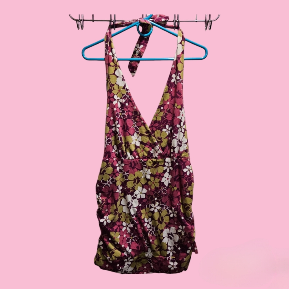 Vintage Torrid Halter Top w/ Cinched Sides